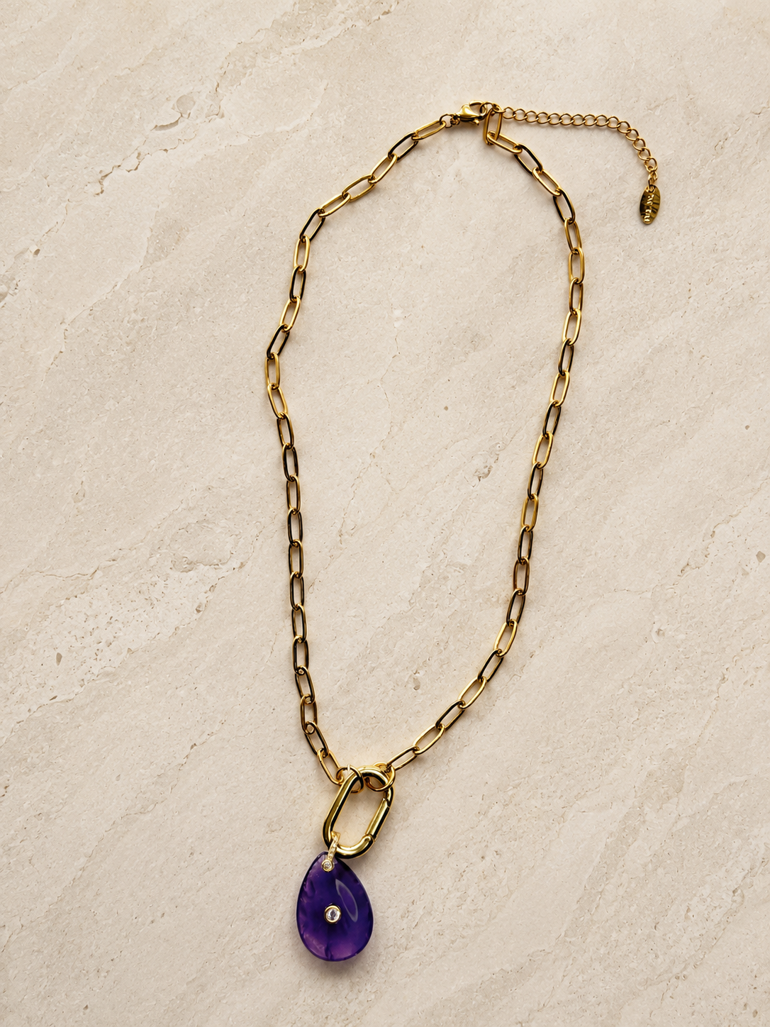 Amethyst & Chain