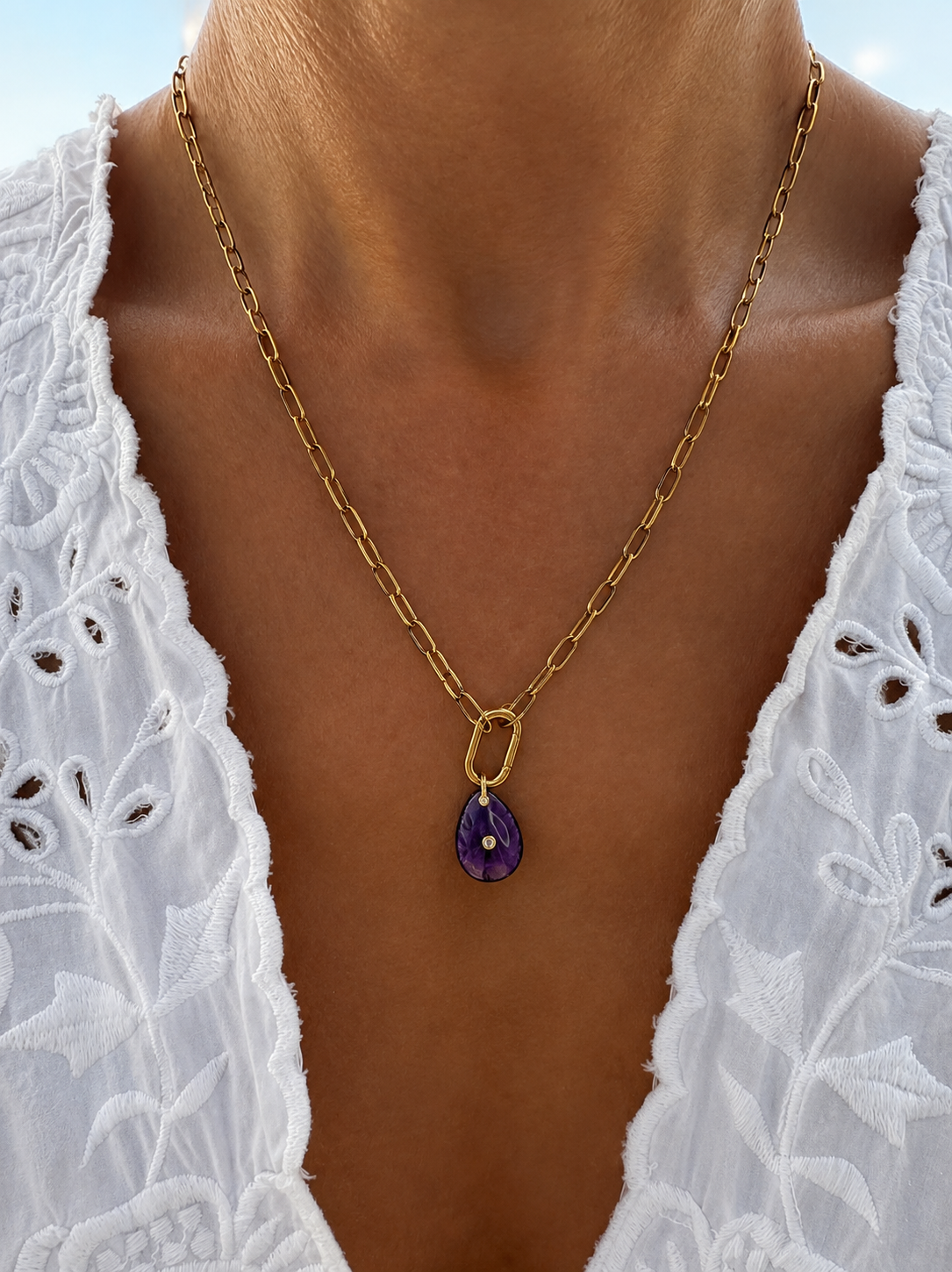 Amethyst & Chain