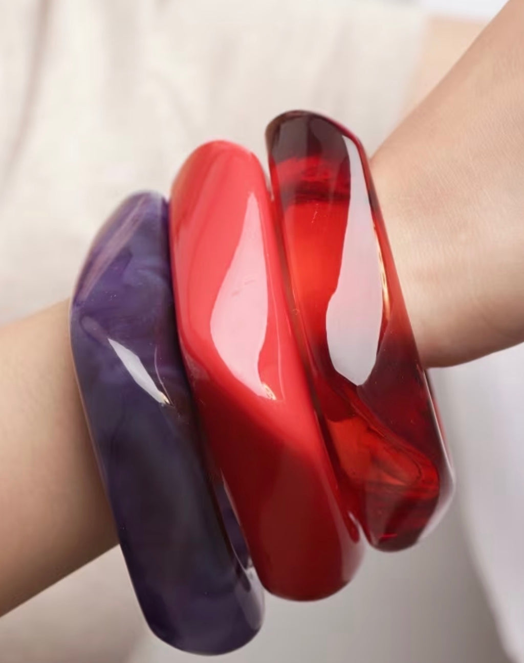 Pulseras en resina