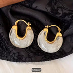 "Sun light" Earings white